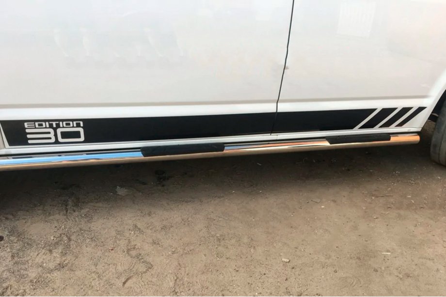Volkswagen T5 2010-2015 Side Bars (2 pcs, Stainless Steel) 70mm, Short Wheelbase Photo 12