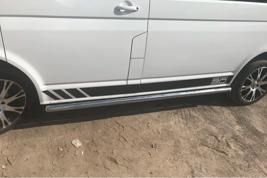 Volkswagen T5 Caravelle 2004-2010 Side Bars (2 pcs, Stainless Steel) 60mm, Short Wheelbase Photo 4