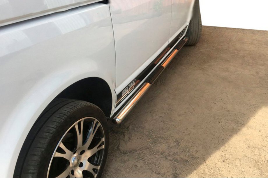 Volkswagen T5 Caravelle 2004-2010 Side Bars (2 pcs, Stainless Steel) 60mm, Short Wheelbase Photo 11