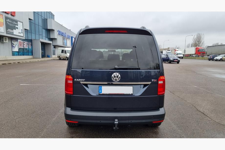 Volkswagen Caddy 2015-2020 Chrome trim above license plate (1-door, stainless steel) Image