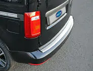 Volkswagen Caddy 2015-2020 Rear Bumper Protector OmsaLine Stainless Steel photo 2