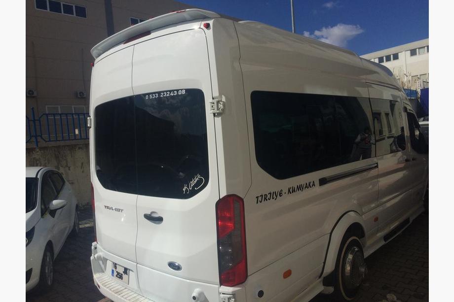Ford Transit 2014- Anatomik Rear Spoiler (2014-2019, primed for painting) Image