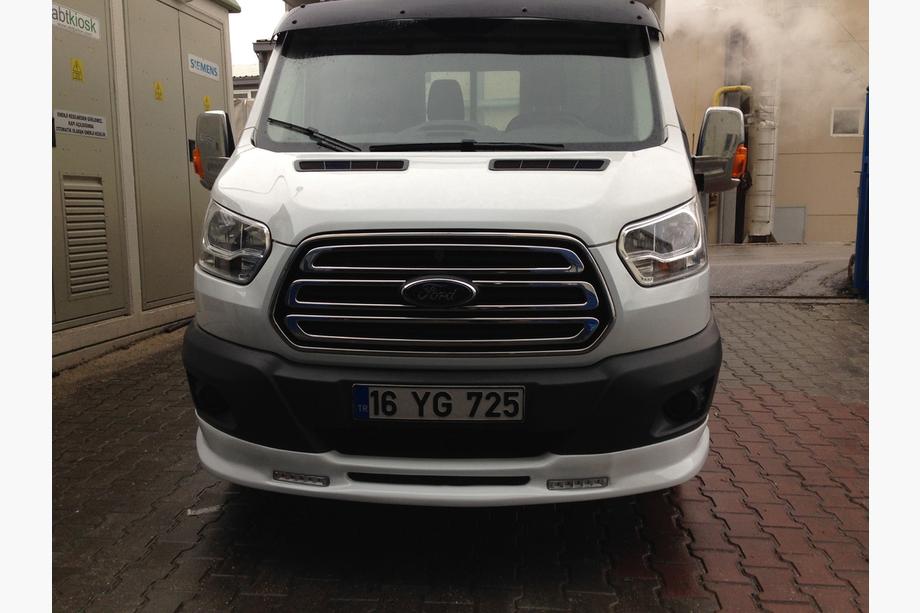 Ford Transit 2014- Front bumper lip Ince (2014-2019, primed for painting) Image