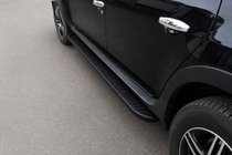 Renault Duster 2008–2017 Side Steps Tayga Black (2 pcs, Aluminum) photo 1