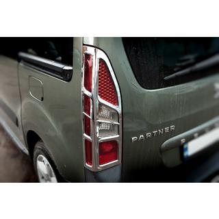 Chrome Tail Light Covers Corner Type (2pcs, Plastic) photo 1
