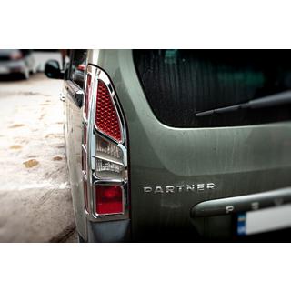 Chrome Tail Light Covers Corner Type (2pcs, Plastic) photo 2