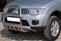 Mitsubishi Pajero Sport 2008-2015 Front Bull Bar QT007 (Stainless Steel) photo 3