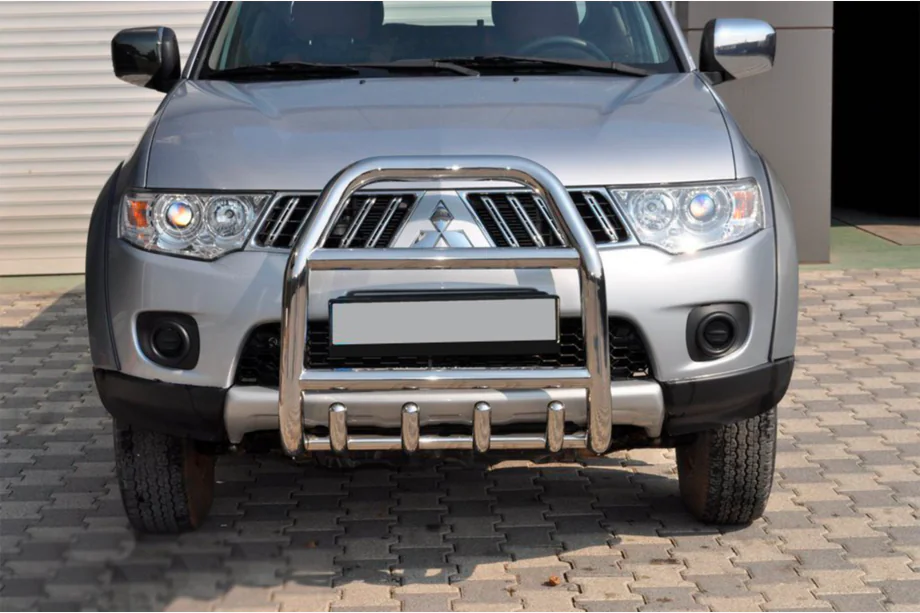 Mitsubishi Pajero Sport 2008-2015 Front Bull Bar QT007 (Stainless Steel) Image