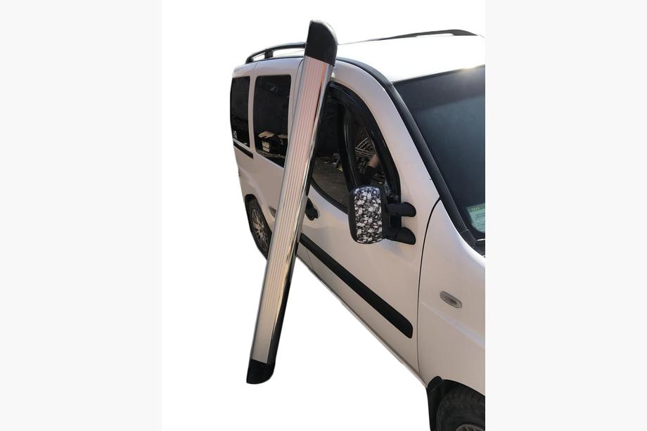 Peugeot Partner Tepee 2008-2018 Side Steps Omsa Chrome (2 pcs, Aluminum) Image