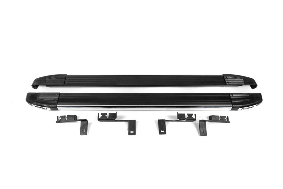 Citroen Nemo 2007-2017 Side Steps Omsa Black (2 pcs, aluminum) Image
