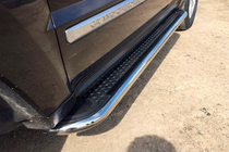 Jeep Grand Cherokee WK 2004-2010 Side Steps Maydos V2 (2 pcs, stainless steel) photo 6