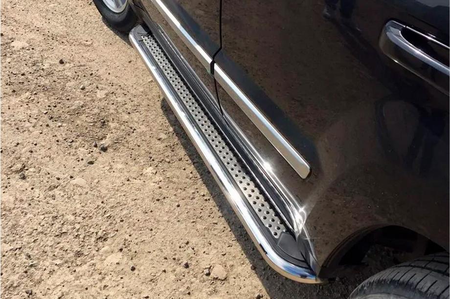 Jeep Grand Cherokee WK 2004-2010 Side Steps Maydos V2 (2 pcs, stainless steel) Image