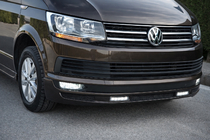 Volkswagen T6 2015-2024 Front Bumper Lip Sport 2-LED 2015-2018 (primed for painting) photo 1