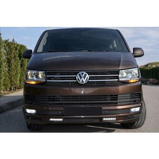 Front Bumper Lip Sport 2-LED 2015-2018 (primed for painting) Volkswagen T6 2015-2024 photo 2