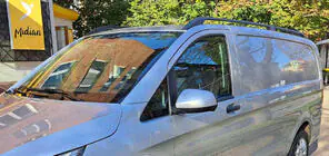 Mercedes Vito/V-class W447 2014- Black Roof Rails ELITE (plastic feet) photo 17