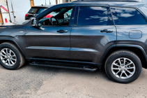 Jeep Grand Cherokee WK2 2010-2021 Side Steps Allmond Black (2 pcs, Aluminum) photo 3