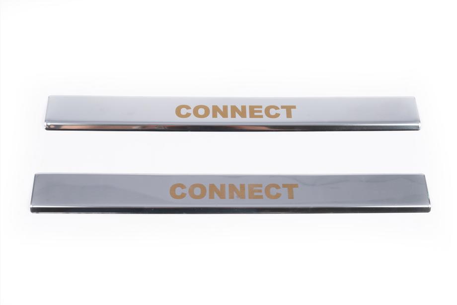 Ford Connect 2006–2009 Carmos V1 Stainless Steel Door Sill Protectors (2 pcs) Photo 2
