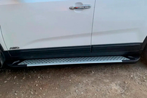 Kia Sorento II XM 2009-2014 Side Steps Allmond Grey (2 pcs, Aluminum) photo 4