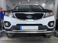 Kia Sorento II XM 2009-2014 Front lower bull bar stainless steel photo 1