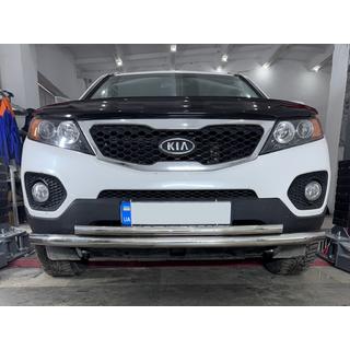 Front lower bull bar stainless steel Kia Sorento II XM 2009-2014 photo 1