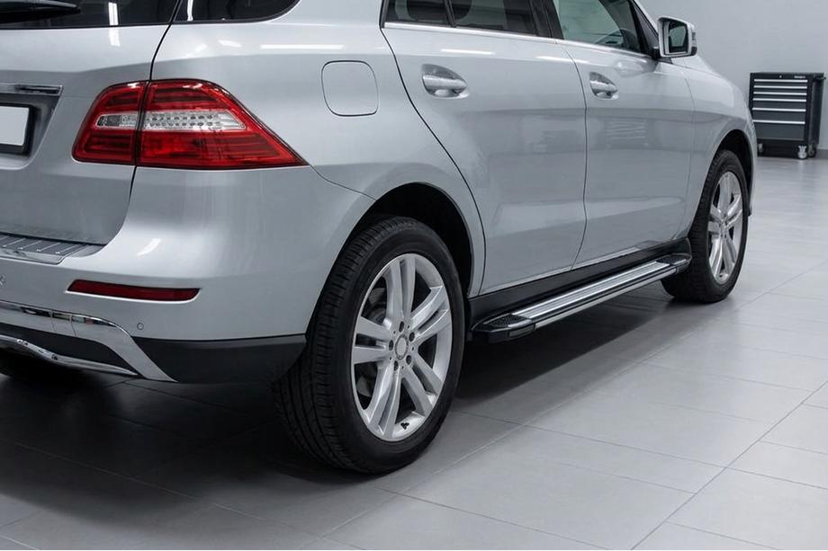 Mercedes GLE/ML class W166 2011-2018 Side Steps Rainbow (2 pcs, Aluminum) Image