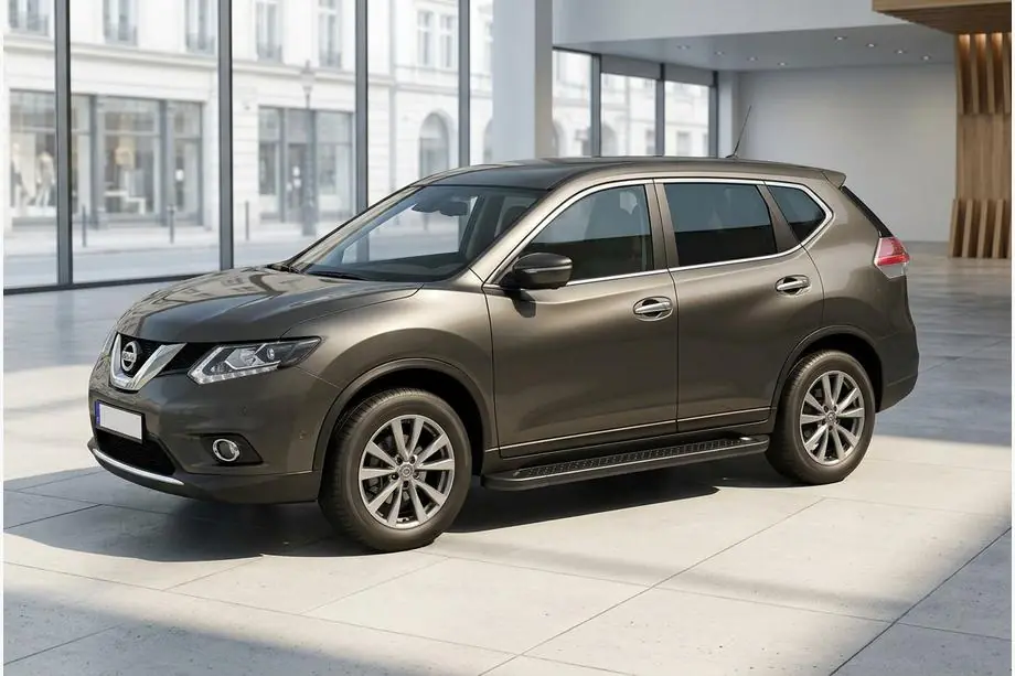 Nissan X-trail T32/Rogue 2014-2021 Side Steps Allmond Black (2 pcs, Aluminum) Image