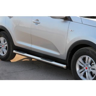 Side Pipes (2 pcs, Stainless Steel) Kia Sportage 2010-2015 photo 2