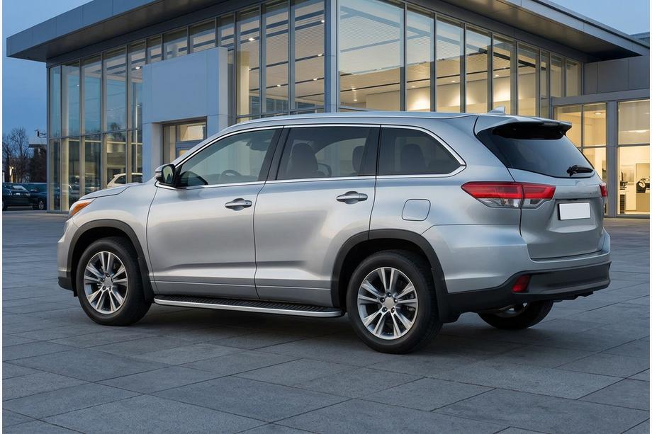 Toyota Highlander 2013-2019 Side Steps Tayga Grey (2 pcs, Aluminum) Photo 1