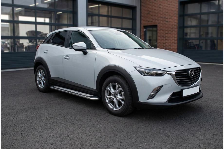 Mazda CX-3 2015- Side Steps Maydos V2 (2 pcs, stainless steel) Photo 1