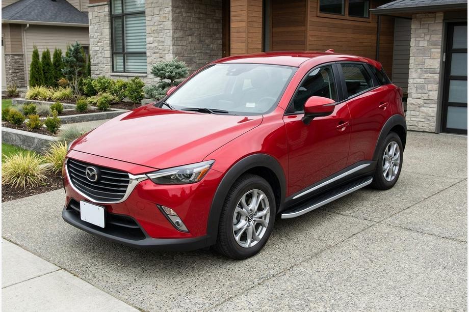 Mazda CX-3 2015- Side Steps Tayga Grey (2 pcs, Aluminum) Image