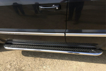 Mercedes GLK class X204 2008-2015 Side Steps Maydos V2 (2 pcs, stainless steel) photo 1
