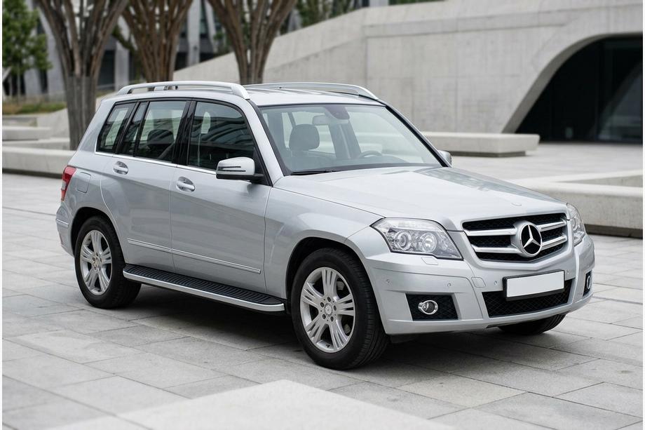 Mercedes GLK class X204 2008-2015 Side Steps Tayga Grey (2 pcs, Aluminum) Photo 1