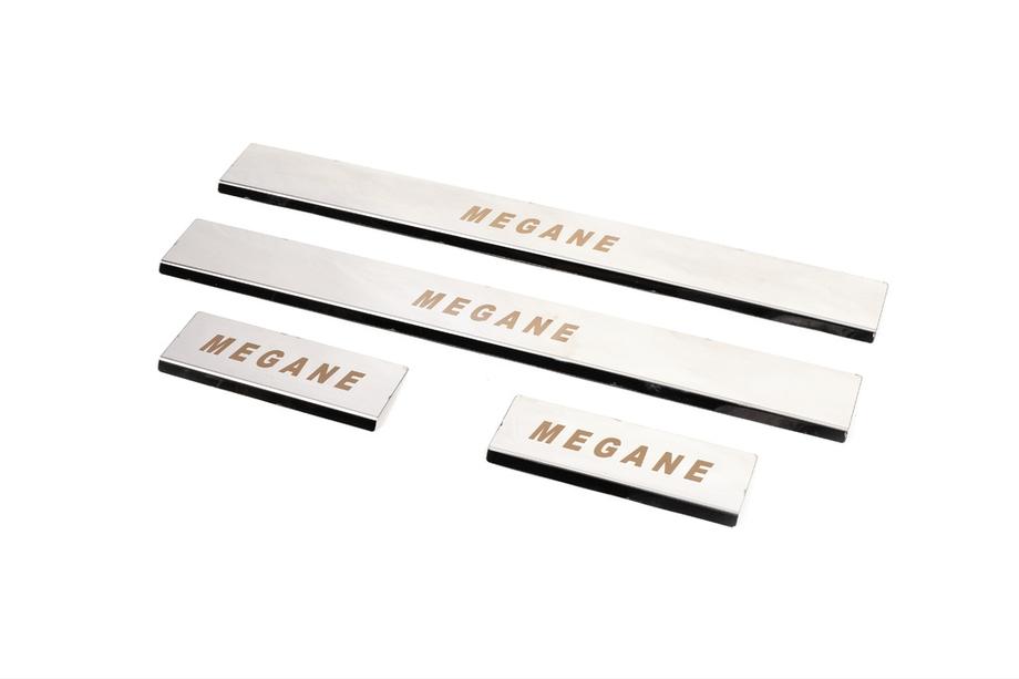 Renault Megane III 2009-2016 Carmos Door Sill Protectors (4 pcs, Stainless Steel) Photo 2