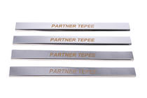 Peugeot Partner Tepee 2008-2018 Carmos V1 Stainless Steel Door Sill Protectors photo 2