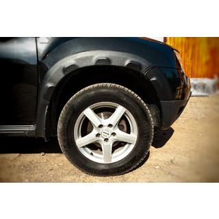 Fender flares with lips (8 pcs, ABS)