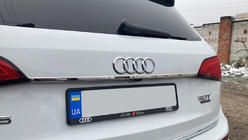 Audi Q5 2008-2017 Chrome trim above license plate (stainless steel) photo 1