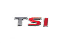 Volkswagen Jetta 2011-2018 TSI emblem (OEM style) TS Chrome, I Red photo 2