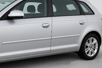 Audi A4 B6 2000-2004 Chrome Door Handle Covers (4 pcs, Stainless Steel) photo 1