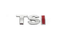 Volkswagen Golf 6 2008-2014 Badge TSI (straight font) TS - Chrome, I - Red photo 5