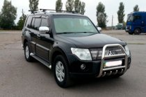 Mitsubishi Pajero Wagon IV 2006-2021 Bull Bar QT011 (Stainless Steel) photo 2