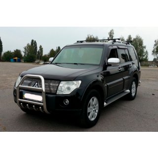 Bull Bar QT011 (Stainless Steel) Mitsubishi Pajero Wagon IV 2006-2021 photo 1