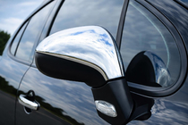 Peugeot 207 2006–2014 Chrome Mirror Covers (2 pcs) photo 1