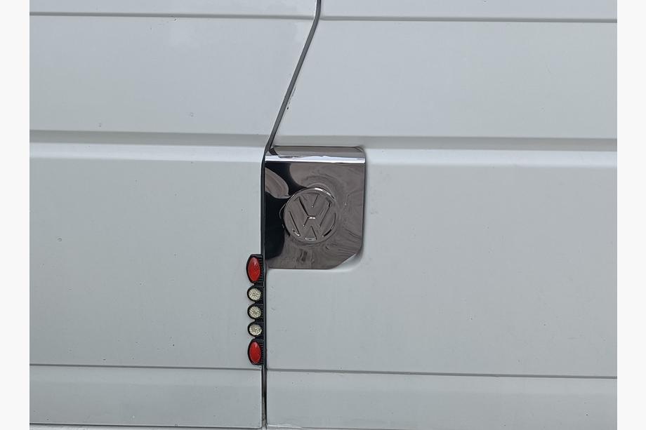 Volkswagen T4 Transporter 1990-2003 Fuel tank cover with logo (Carmos, stainless steel) Photo 2