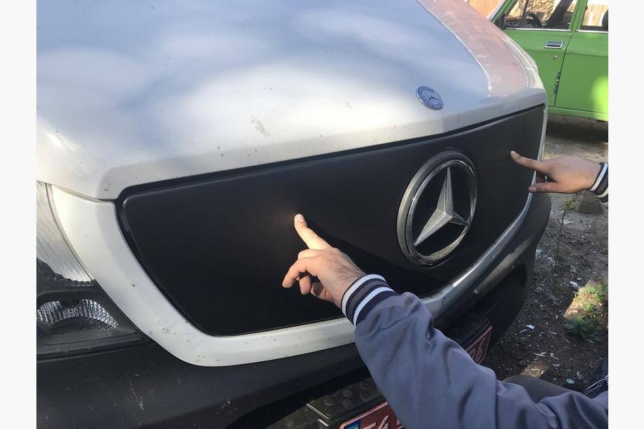 Mercedes Sprinter W906 2006–2018 Winter grille cover V1 (2013↗) Matte Photo 9