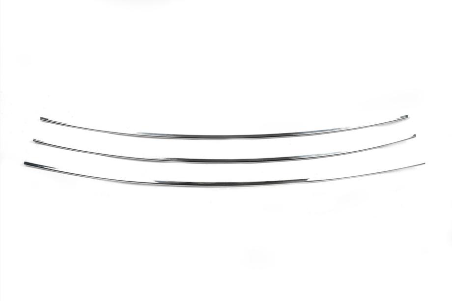 Volkswagen T4 Transporter 1990-2003 Bumper Grille Inserts Straight Hood (3 pcs, Stainless Steel) Photo 3
