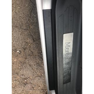 Door sill protectors DDU matte (2pcs, plastic) Mercedes Vito W639 2004-2014 photo 2