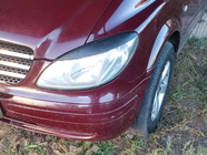 Mercedes Vito W639 2004-2014 Headlight eyebrows straight (2004-2010, 2 pcs, plastic) Black Matte photo 2