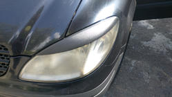Mercedes Vito W639 2004-2014 Headlight eyebrows straight (2004-2010, 2 pcs, plastic) Black Matte photo 3