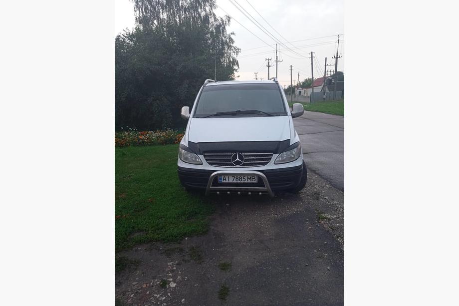 Mercedes Vito W639 2004-2014 Headlight eyebrows straight (2004-2010, 2 pcs, plastic) Photo 9