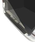 Mercedes Viano 2004-2014 Rear bumper protector with lip DDU (plastic) Matte photo 1